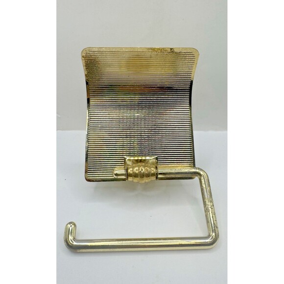 Vintage Brass Flap Lid Toilet Paper Holder Roll Dispenser Roller Bathroom - Picture 4 of 5